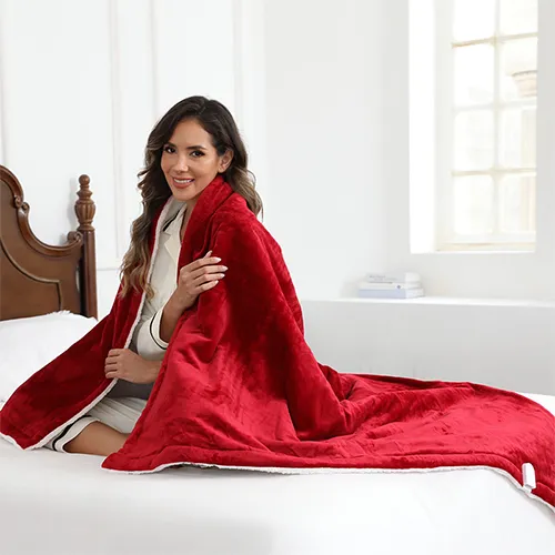 Flanell Sherpa elektrische Werfen decke