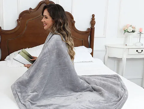 Flanell elektrisch unter Decke