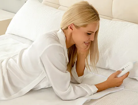 Weiße Polyester-elektrische Unter decke